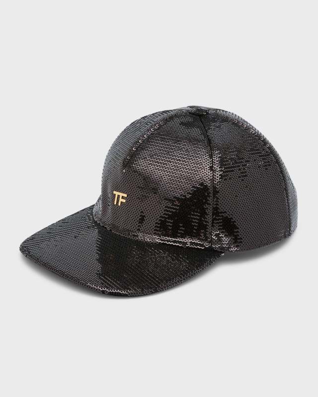Sequin Monogram Baseball Cap